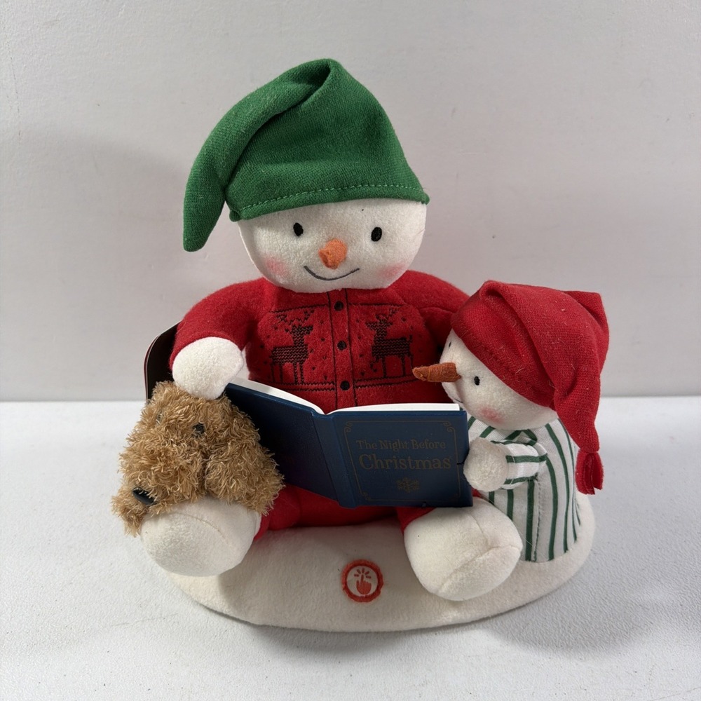Hallmark 2019 Jingle Pals Story Time Snowman‎ Plush Christmas Animated New